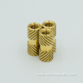 brass insert nut knurled hot-melt hot-pressed injection nut